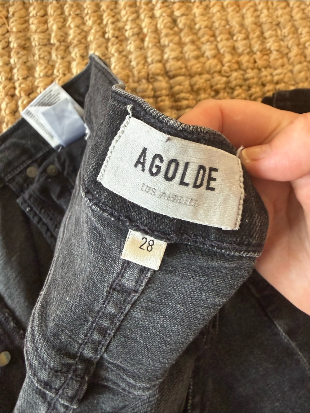 Agolde Riley High Rise Straight Crop Jeans - Picture 3 of 5